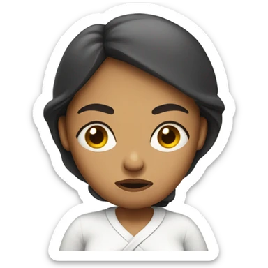 Angry pregnant lady sticker