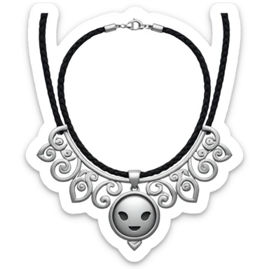 hipster necklace sticker