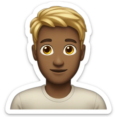 russo light short hair male  sticker