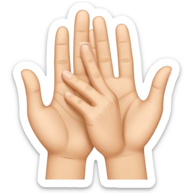 Thumb and index finger touching each other with lines signifying they clapped. sticker