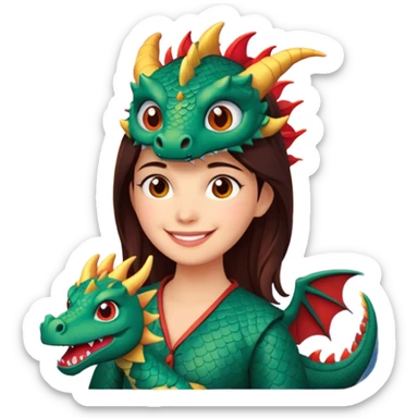 Sara from the dragon puppeteer sun set sara sticker