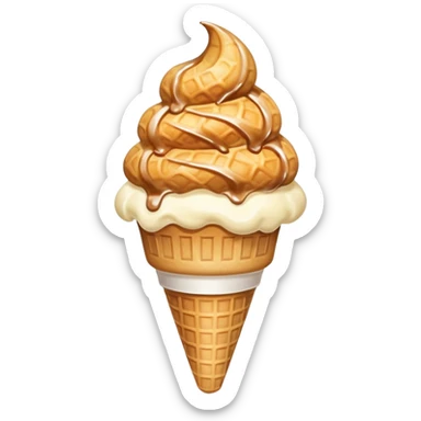cloud on an ice cream cone sticker