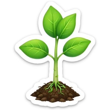 Make a sprout emoji sticker