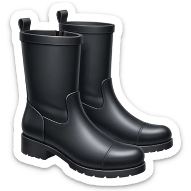 A pair of black boots sticker