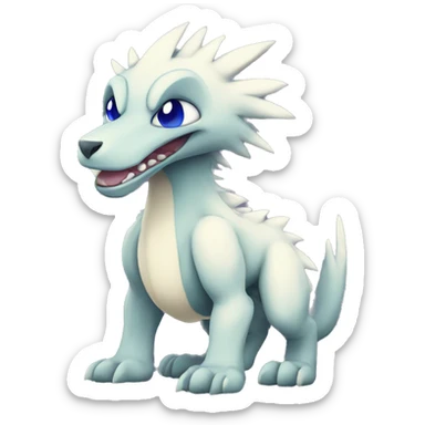 Cute Chibi Lombax-Sergal-Vernid-Fakemon full body sticker