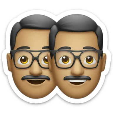 speakers black pair sticker