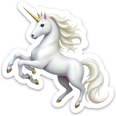 cinematic-beautiful-white-unicorn-emoji,-poised-and-regal,-with-a-slender,-ethereal-form-draped-in-a-pristine-white-color,-a-flowing-mane-and-tail,-and-a-white,-spiraled-horn-that-radiates-pure-light,-simplified-yet-sharp-and-majestic,  sticker
