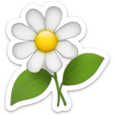 flower with horizontal gap sticker