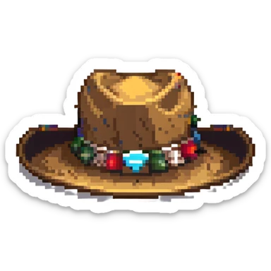 Texas cowboy hat sticker