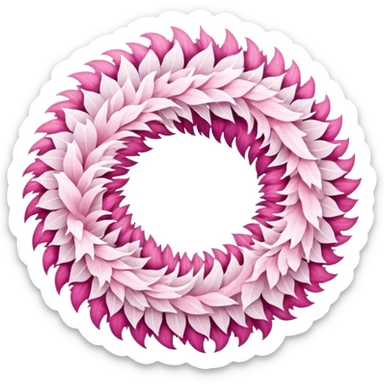 white and pink christmas reef with no green sticker