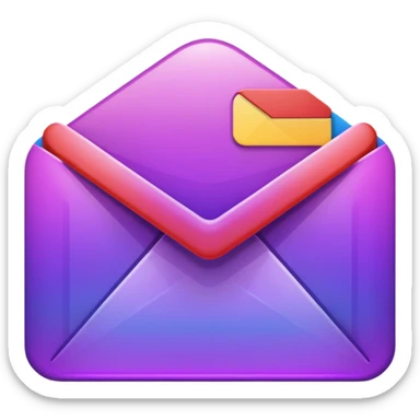 purple gmail sticker