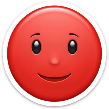 Red circle sticker