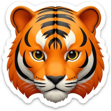 Black tiger sticker