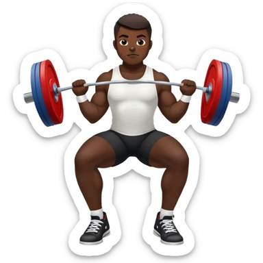 powerlifter black converse shoes clean and jerk exercise sticker