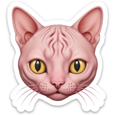 Skinless cat sticker