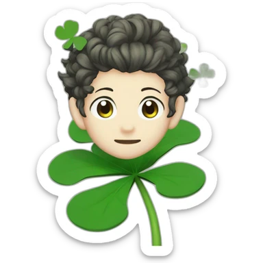 5 leaf clover LIKE Black Clover manga sticker