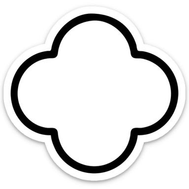 облако 4 выступами sticker