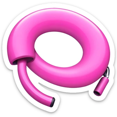 Pink loop sticker