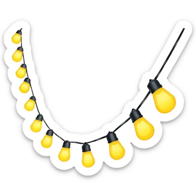 String lights sticker