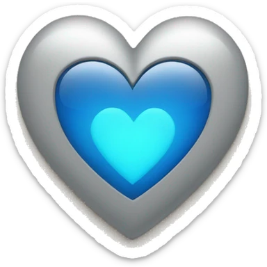 A blue heart with a single click cursor over it, representing the "One Click Home" theme in a warm and friendly way. #6A5ACD sticker