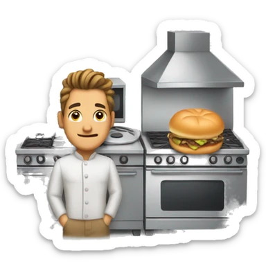 Man puts Bun in the oven sticker