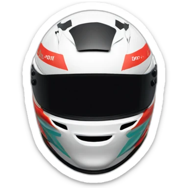 Lewis Hamilton in race helmet sticker