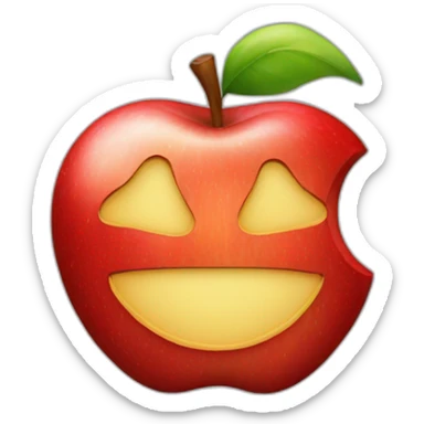 Apple logo i phone sticker