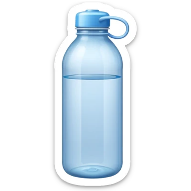 water bottle empty sticker