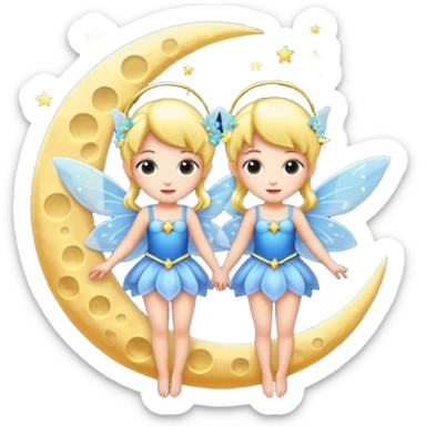 Moon Fairy Sisters  sticker