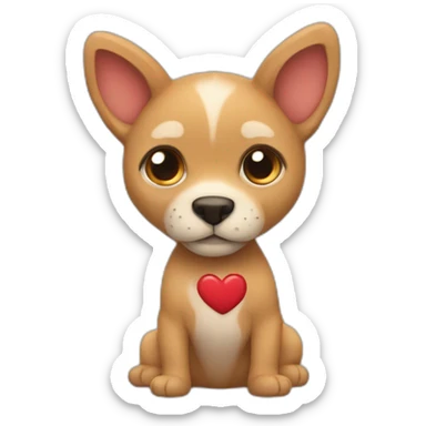 Corazón con manoz sticker