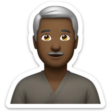 man who is a trader, being calm and zen  sticker