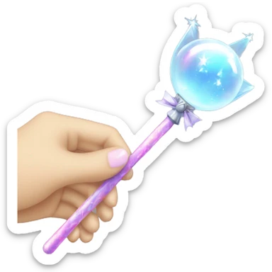 Glinda’s bubble wand sticker