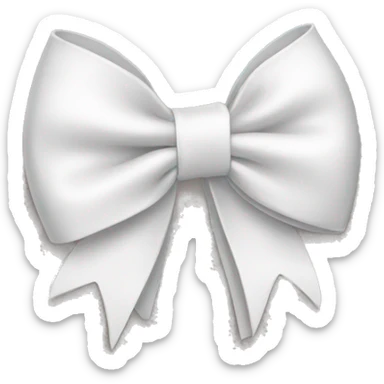 white bow sticker