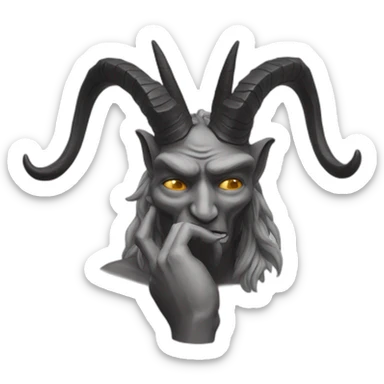 facepalm Baphomet sticker