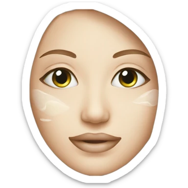 Cosmetic dermatologic cream sticker