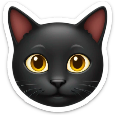 Black Cat chili pepper sticker