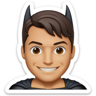 Smiling batman sticker