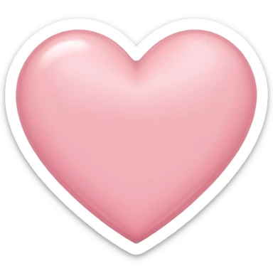 Corazón rosa claro sticker