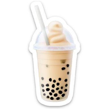 Bubble tea sticker