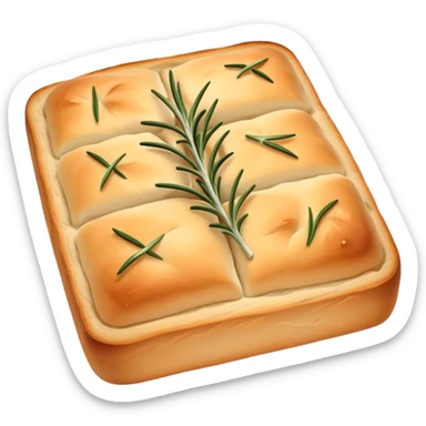 Rosemary focaccia sticker