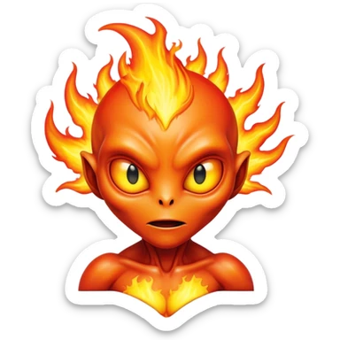 Heatblast ben 10 sticker