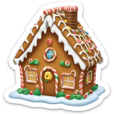 gingerbread house sticker