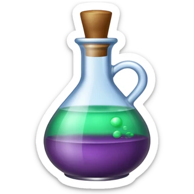 Potion bottle labeled “Desire” sticker
