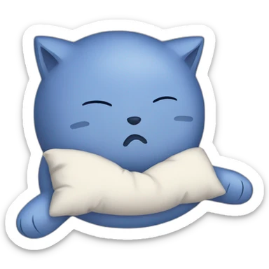 Chat qui dort sticker