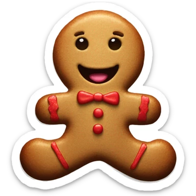 Gingerbread man  sticker