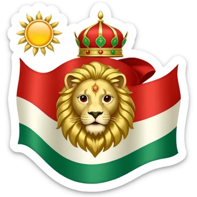 The og persian flag sticker