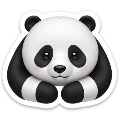 Panda We Bare Bears Neck Pillow With Hood Miniso We Bare Bears Collection U-shaped Pillow sticker