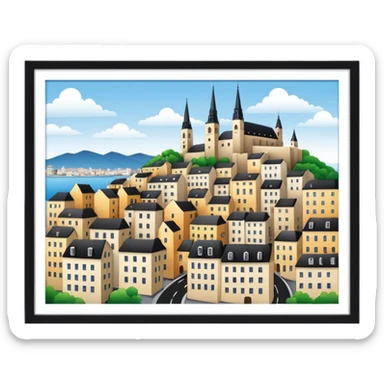 Point in europe sticker