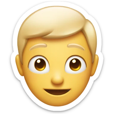 Blushing winking face sticker