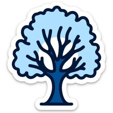 UK Conservative Party oak tree logo blue sticker